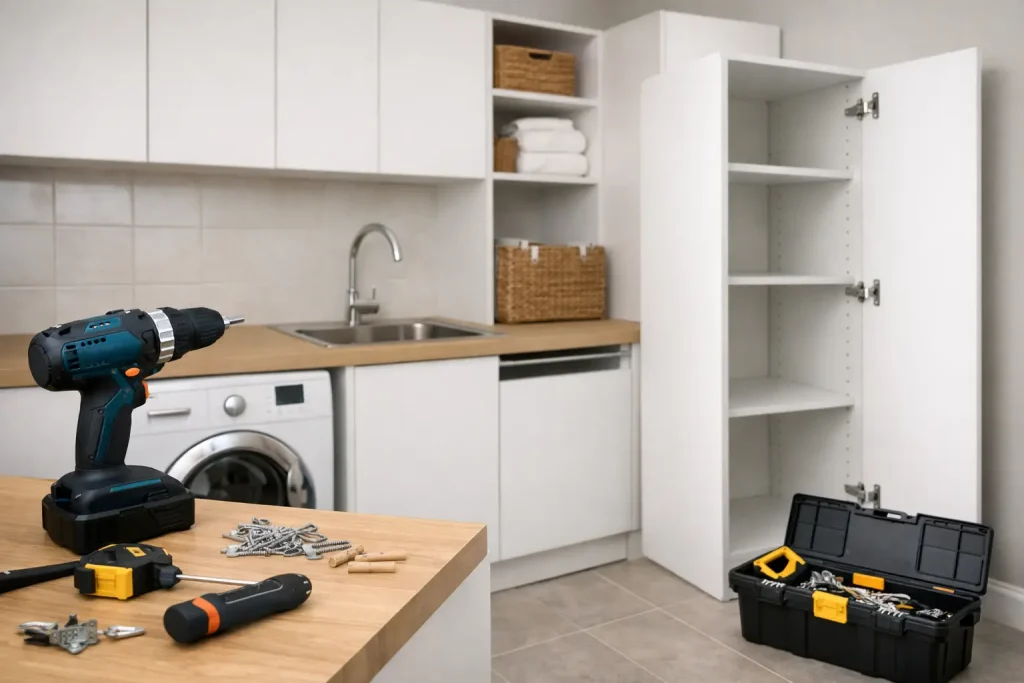 Laundry Cabinet Assembly Melbourne Done Right